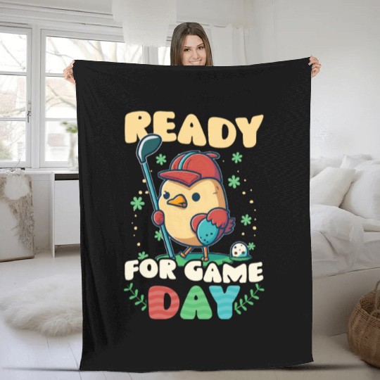 Golf Easter Ready Game Day Fleece Blankets