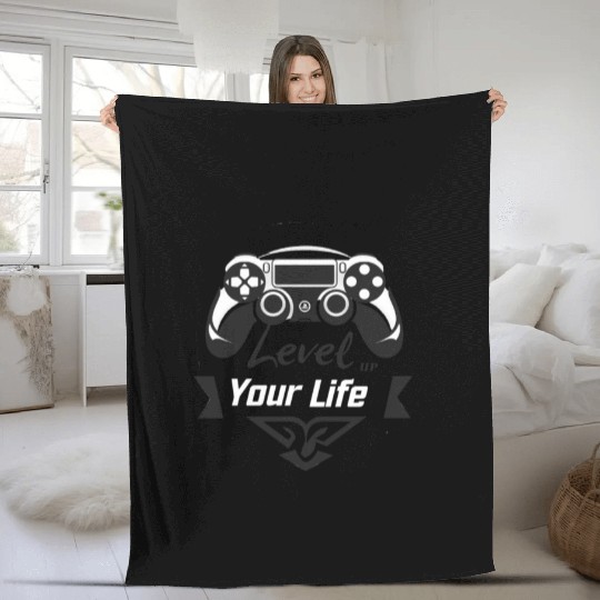 Game On: Level Up Your Life Fleece Blankets