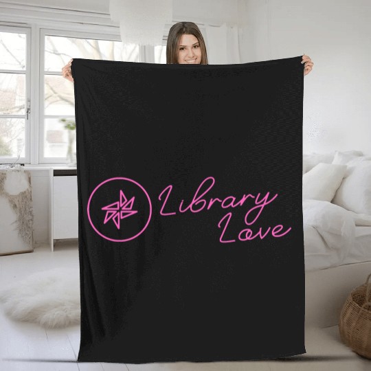 ALIA Library Love Neon Pink Solid Fleece Blankets