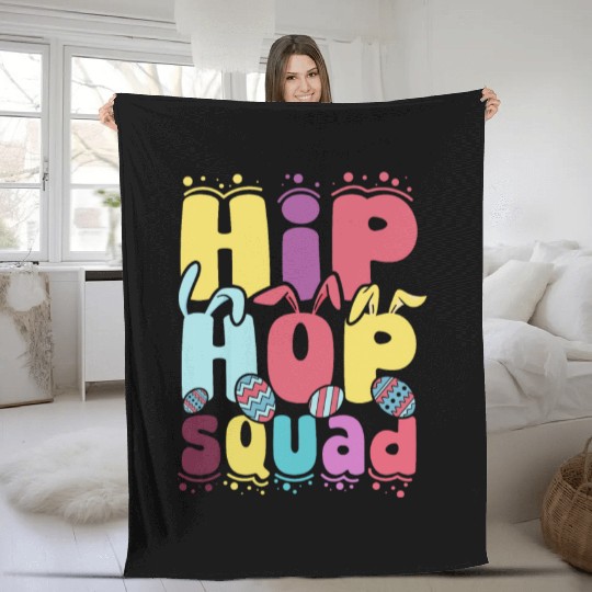 Easter Hip Hop squad Easter Day Fleece Blankets
