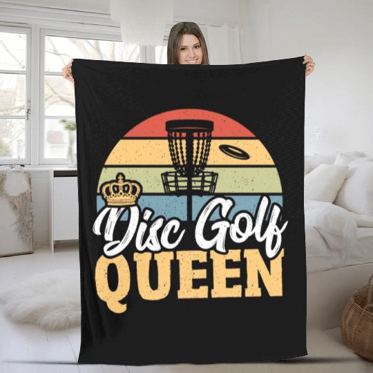 Birdie Putter Backhand Disc Golf Tree Love Fleece Blankets