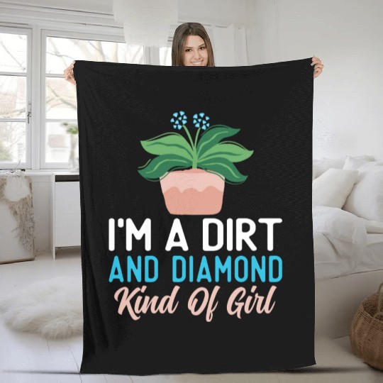 Plant Mom Life Fleece Blankets