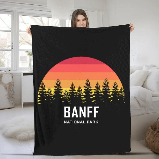 Banff National Park Fleece Blankets