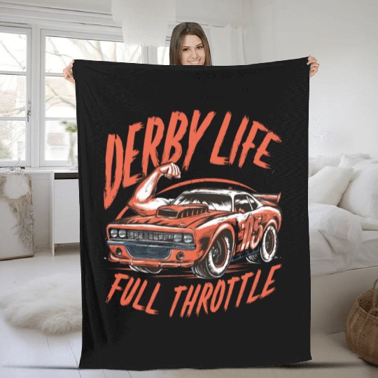Demo Derby Demolition Derby Demolition Derby Lover Fleece Blankets