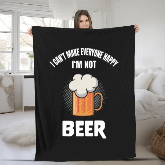 Funny Beer Lover Alcohol Quote Humor Fleece Blankets
