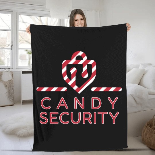 Candy Security Kids Parents Matching Birthday Fleece Blankets