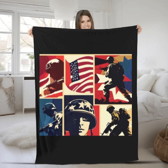 Memorial Day 6 Fleece Blankets
