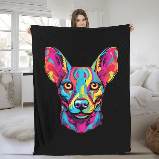 Watercolor Colorful Peruvian Inca Orchid Fleece Blankets