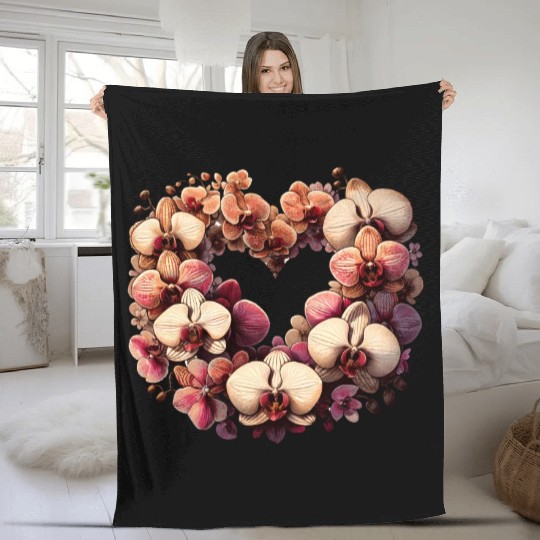 Orchids Fleece Blankets
