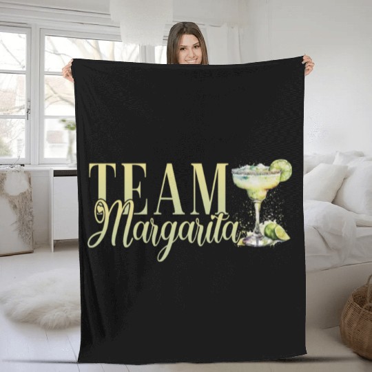 Team Margarita Tequila Stag Party Fleece Blankets