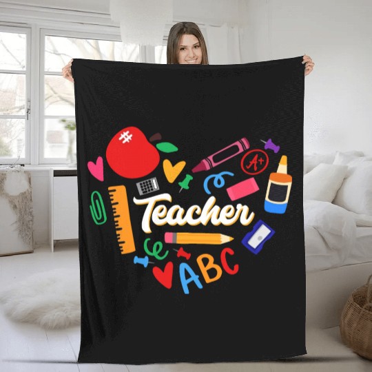 School Teacher, Teacher Appreciation Fleece Blankets