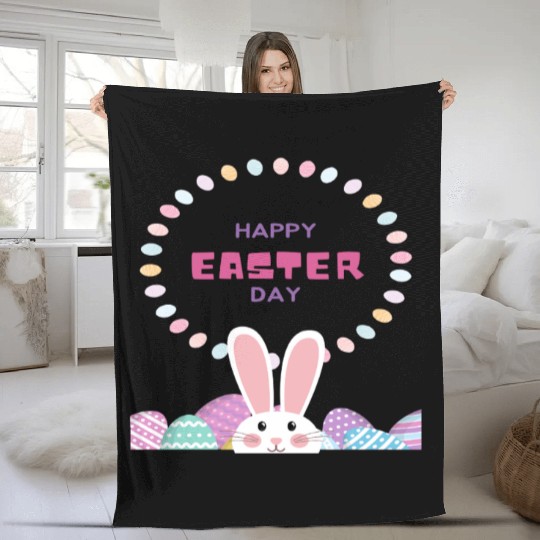 Happy Easter Fleece Blankets