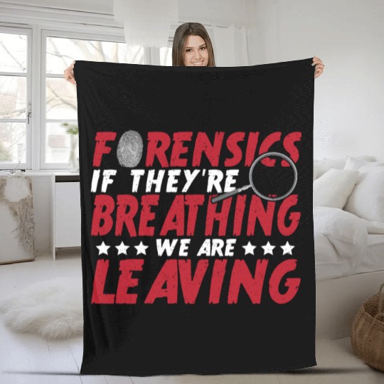 CSI Police Forensic Investigation Crime Scene Fleece Blankets