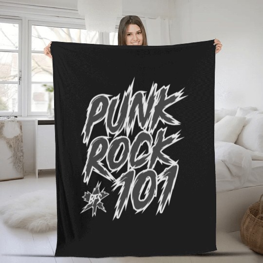Punk Rock 101 Fleece Blankets