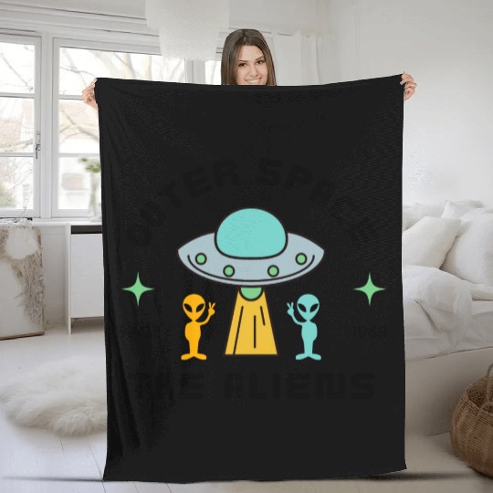 Outer Space Fleece Blankets