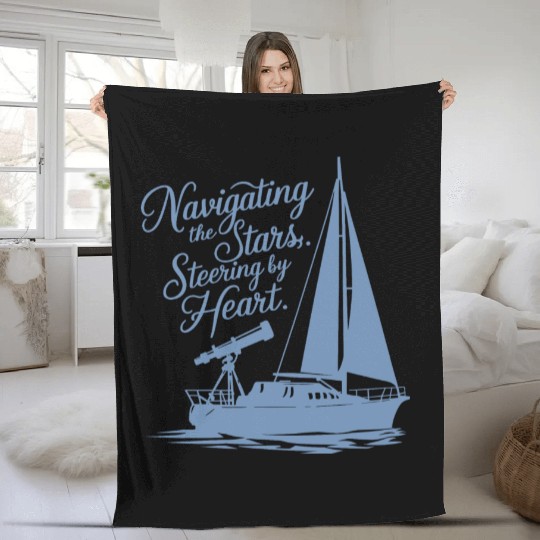 Navigating the Stars, Steering by Heart Fleece Blankets