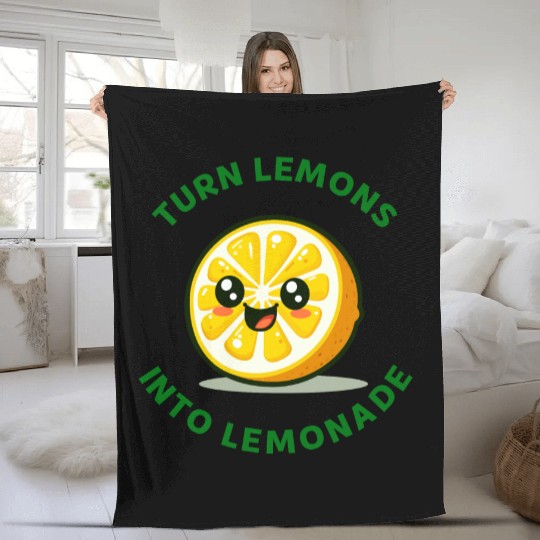 Turn Lemons Into Lemonade Fleece Blankets
