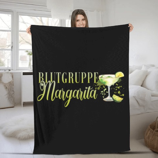 Blutgruppe Margarita Tequila Stag Party Fleece Blankets