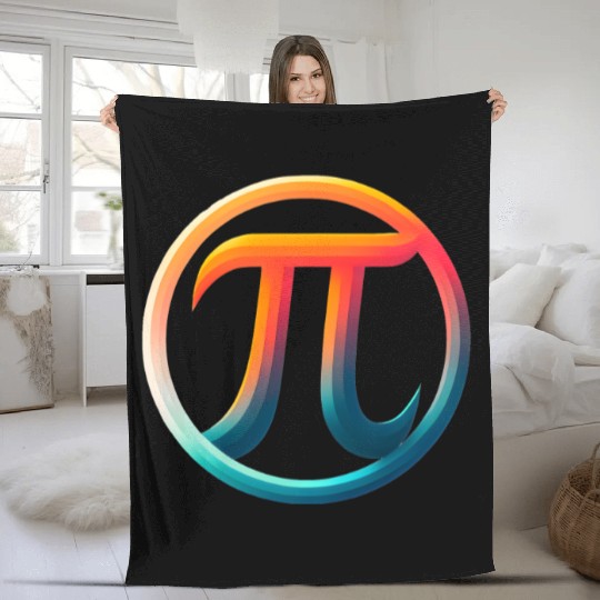 Pi Day Nerd Geek Love Math Pi Symbol Kids Men Fleece Blankets