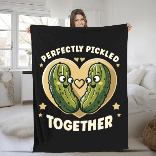 Pickle Lover Funny Pickle Dill pickle Pickled Fleece Blankets