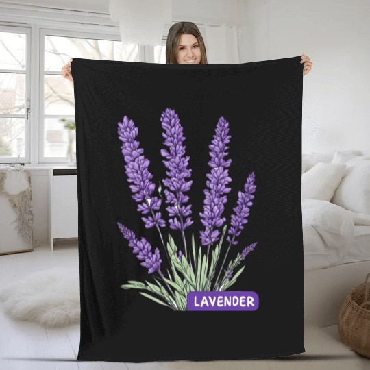 Lavender - Pot Label Fleece Blankets
