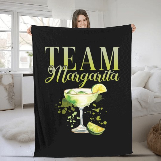 Team Margarita Tequila Stag Party Fleece Blankets