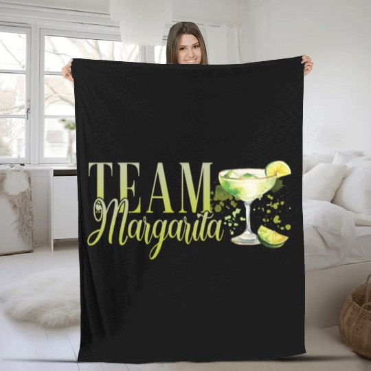 Team Margarita Tequila Stag Party Fleece Blankets