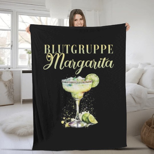 Blutgruppe Margarita Tequila Stag Party Fleece Blankets