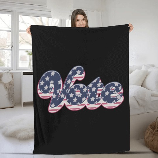 Vintage Vote - Election Fleece Blankets