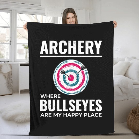 Archery Targets Archer Bullseye Shooting Sport Fleece Blankets