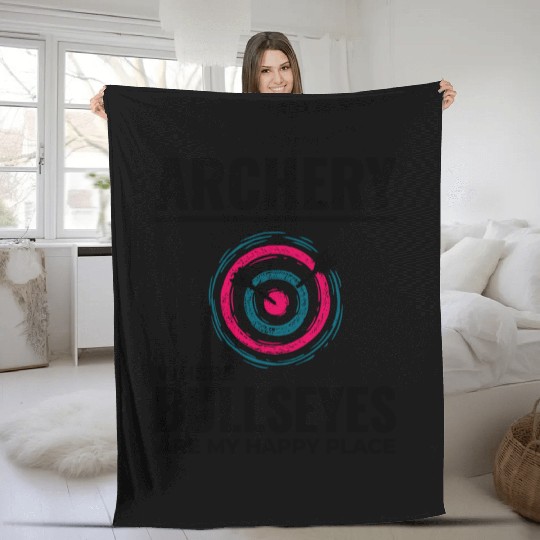 Archery Targets Archer Bullseye Shooting Sport Fleece Blankets