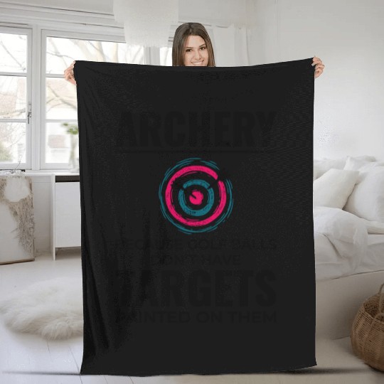 Archery Targets Archer Bullseye Shooting Sport Fleece Blankets