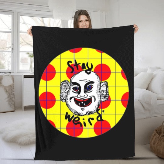 Stay Weird Fleece Blankets