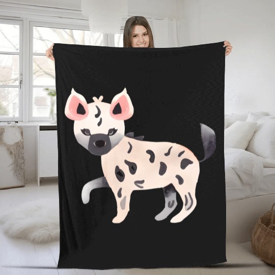 Hyena Fleece Blankets