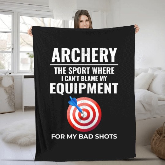 Archery Targets Archer Bullseye Shooting Sport Fleece Blankets