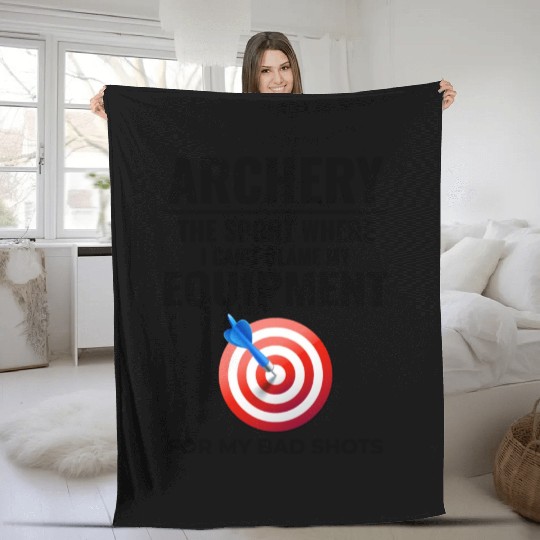 Archery Targets Archer Bullseye Shooting Sport Fleece Blankets