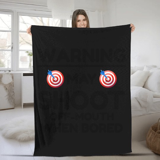 Archery Targets Archer Bullseye Shooting Sport Fleece Blankets