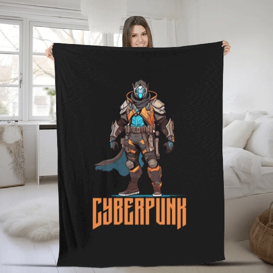 Cyberpunk Fleece Blankets