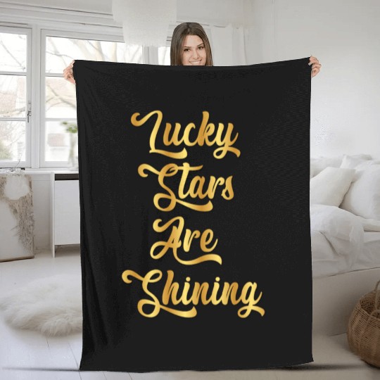 Lucky Stars Are Shining 3 25 2024 Fleece Blankets