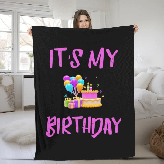 Its my Birthday Fleece Blankets