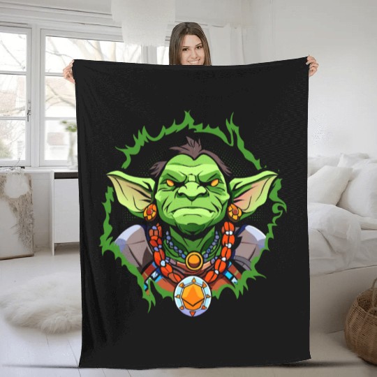 Green Goblin Fleece Blankets