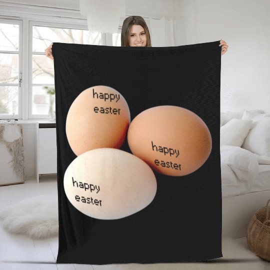 happy easter Fleece Blankets