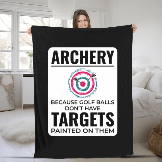 Archery Targets Archer Bullseye Shooting Sport Fleece Blankets