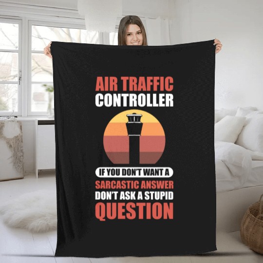 Aviation Air Traffic Pilots Air Traffic Fleece Blankets