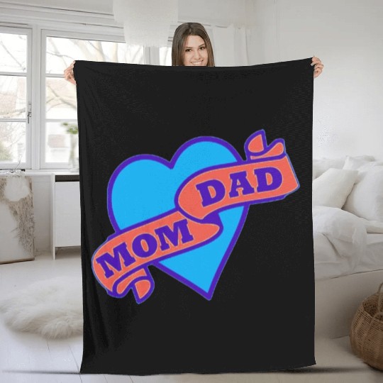 Crafting Couture with Mom & Dad" Fleece Blankets