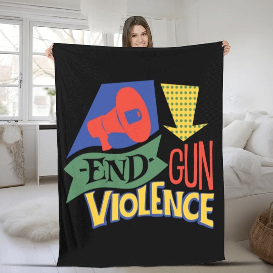 End Gun Violence Fleece Blankets