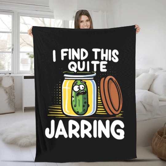 Pickle Lover Funny Pickle Dill pickle Pickled Fleece Blankets