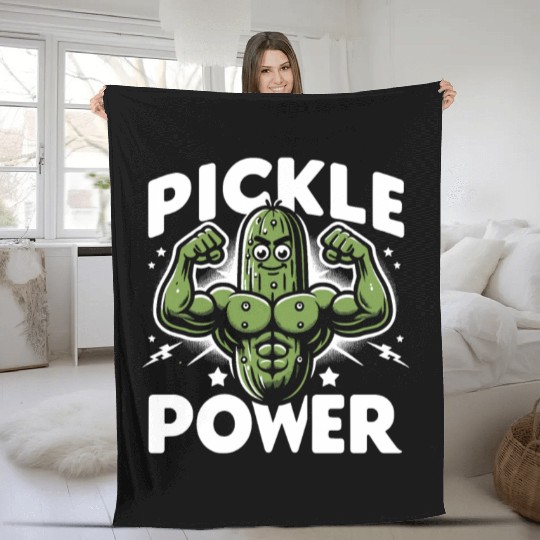 Pickle Lover Funny Pickle Dill pickle Pickled Fleece Blankets