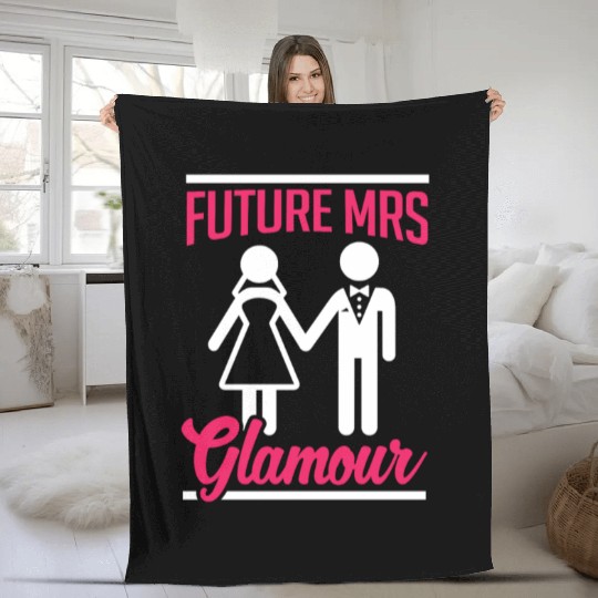 Bridal Future Mrs Glamous Fleece Blankets