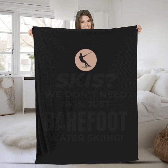 Barefoot Water Skiing Extreme Sports Barefooting Fleece Blankets